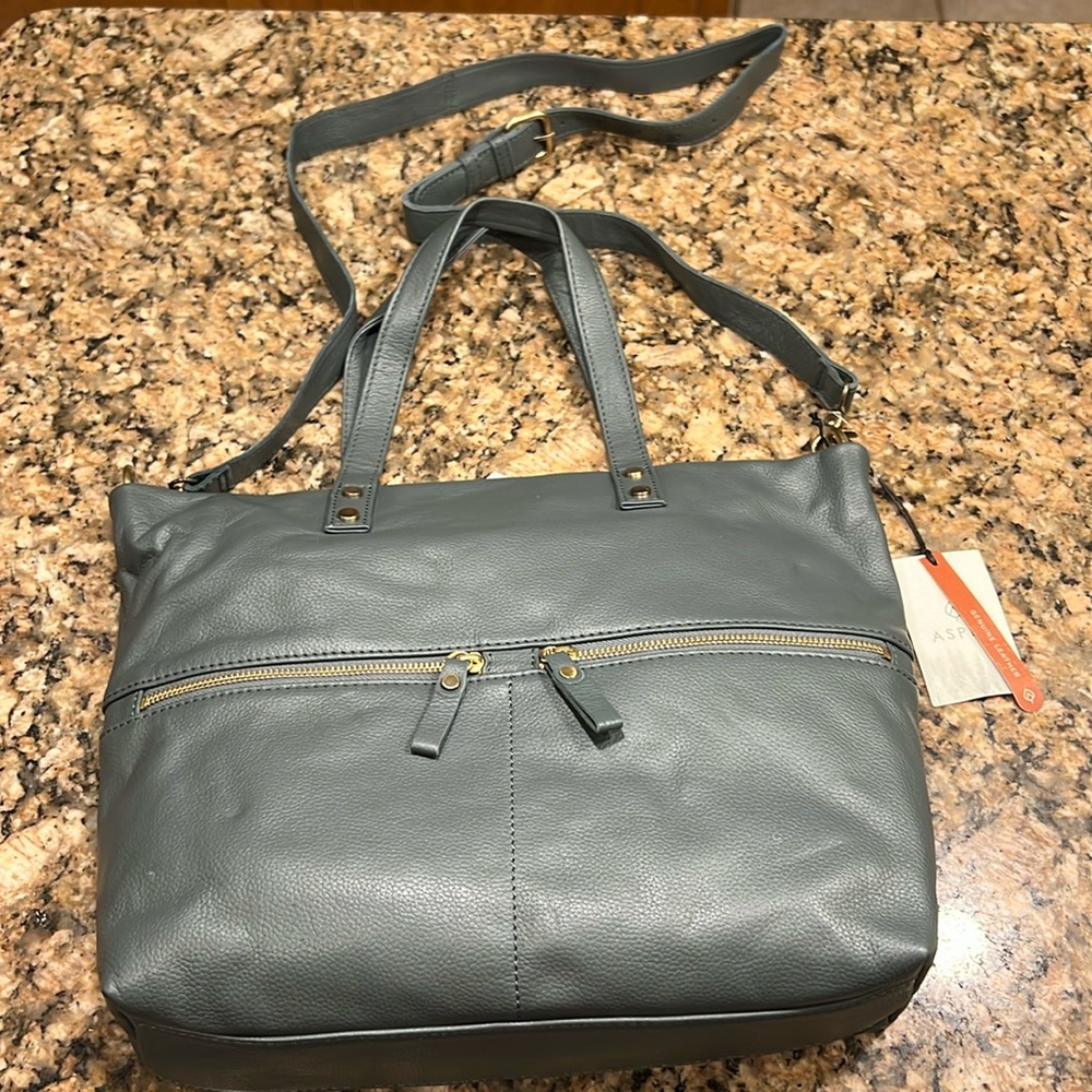 Aspen leather purse - shoulder straps & crossbody